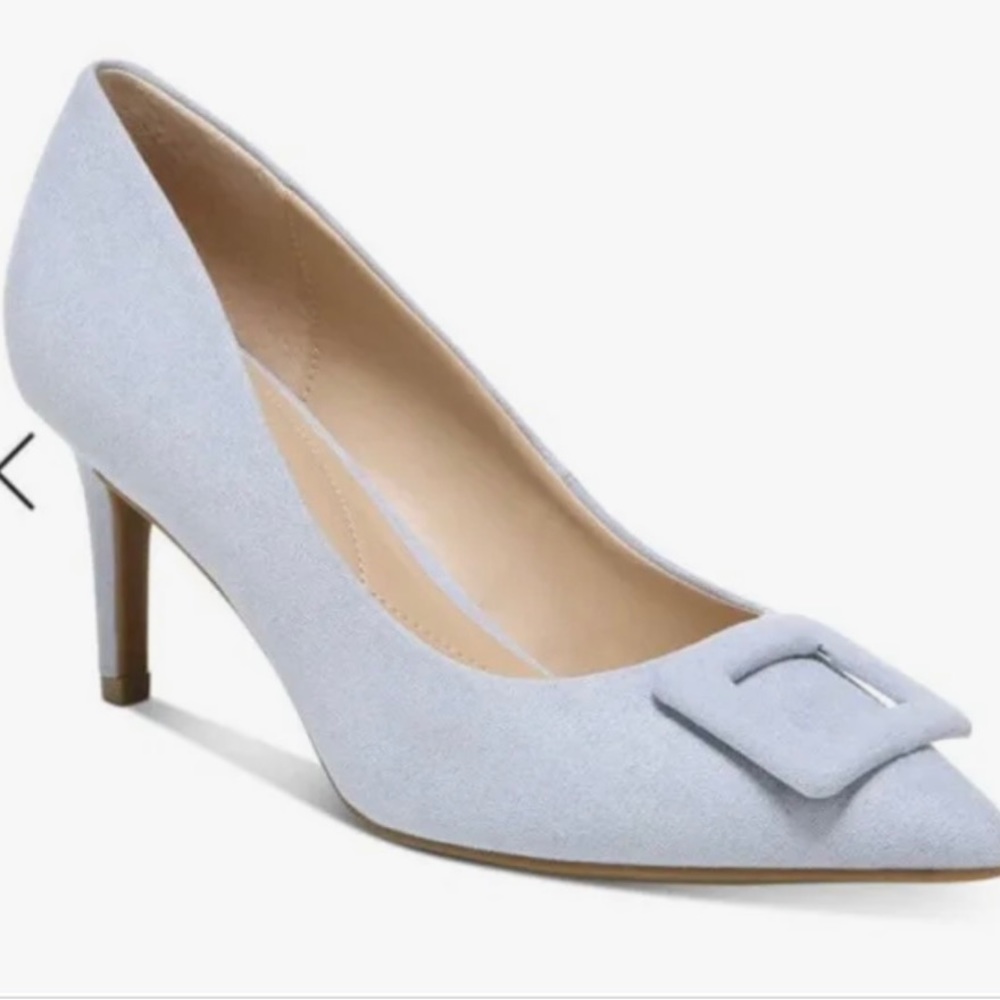 Alfanúmero, bable blue color suede high heels, new